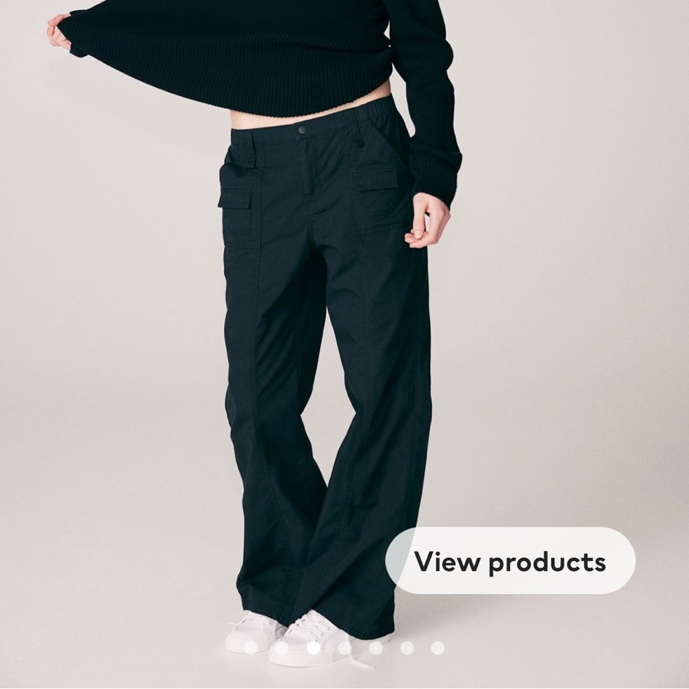 H&M Cargo Pants- Black